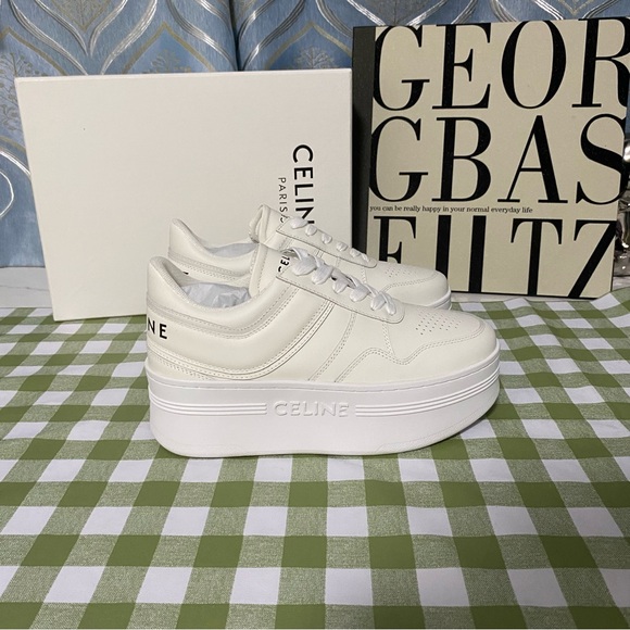 Celine White Platform Athletic Sneakers🫐 - Picture 6 of 9